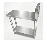 YPIOUREN Plan de Travail Cuisine, Table pour Plancha Exterieur | Robuste et Durable, Capable de Supporter Jusqu'à 20 Kg, Avec Pieds Réglables(30x80x80cm/11.8x31.5x31.5in)