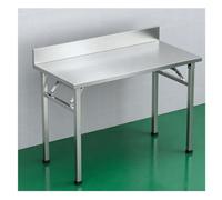YPIOUREN Table INOX, Plan de Travail Cuisine, Table de Soudure | Pliage Rapide, Conception Bloquant L'eau, Capacité de Charge Jusqu'à 200 Kg(120x60x70cm/47.2x23.6x27.5in)