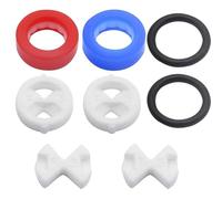 YPLonon 8pcs Remplacement et Disque en céramique Silicon Rondelle Insert 1/2'' Cartouches de Robinet Inversé Scellé joints en silicone pour Robinet de Soupape