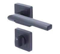 YPP7-S-CB Poignée de porte carré de 7 noir Yale - Modèle Sienna - verrouillage bouton