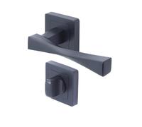 YALE - YPP7-V-CB Poignée de porte carrée de 7 noir YALE - Modele Verona - verrouillage bouton