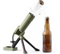 ypsdfs Mortier a Biere Mortier avec Décapsuleur Lanceur de Capsule - Decapsuleur Mortier Automatique Robuste - Mortier Décapsuleur Déco,Army Green