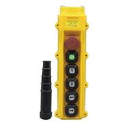 YQA1-62Y 36V 2A Quatre Point Seule Vitesse Imperméable Interrupteur D'arrêt D'urgence 6 clés Contrôle de conduite Bouton Poussoir Interrupteurs de poignée pour Les Grues Palan électrique Treuil