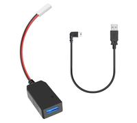 YQMAJIM Adaptateur d'alimentation de rechange pour caméra embarquée - Module USB spécial Buck - DC 12 V/24 V vers 5 V - Adaptateur de charge avec un câble mini USB Shorty