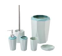 Yqqhrbm 6 Accessoires pour La Chambre Distributeur de Savon Pratique pour Salle de Bain Savon de Rinçage Moderne pour Restaurants, Bleu