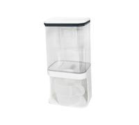 Yqqhrbm Boîte de Rangement pour Lessive En Poudre, Distributeur de Poudre, Récipient de Rangement pour Lessive En Poudre, Gobelet En PP avec Couvercle, Convie, 24.5 cm x 12.5 cm x 9.5 cm