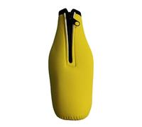 Yqqhrbm Housse Isotherme Zippée pour Bouteille de Bière de 330 ML, Housse Compacte et Pratique pour Refroidisseurs de Bouteilles, Jaune