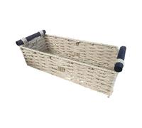 Yqqhrbm Panier de Rangement, Panier pour Papier Toilette, Organisateur Empilable pour Armoire, Contenant En Cordelette pour Les Collations et Les Cosmétiques , Beige