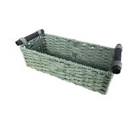 Yqqhrbm Panier de Rangement, Panier pour Papier Toilette, Organisateur Empilable pour Armoire, Contenant En Cordelette pour Les Collations et Les Cosmétiques , Vert