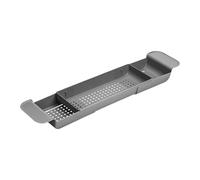 Yqqhrbm Plateau de Baignoire Extensible, Support de Rangement Antidérapant, Plateau Organisateur de Salle de Bain pour évier de Cuisine D'hôtel Ou Télépho