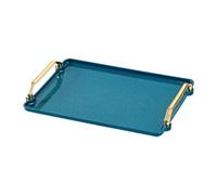 Yqqhrbm Plateau de Service Plateau Rectangulaire Plateau pour Table Basse Plateau Plat de Présentation avec Design Moderne Léger Adapté à La Présentation de F, vert