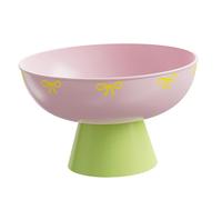 Yqqhrbm Saladier Plateau à Fruits Bol à Bonbons Plateau de Service Base Détachable Drainage Facile Polypropylène Léger Adapté Repas Buffet Stockage Domicile, Rose