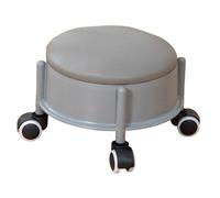 Yqqhrbm Tabouret Bas avec Roulettes Pivotantes Universelles, Poulie, Siège à Langer pour Salon de Coiffure, Gris
