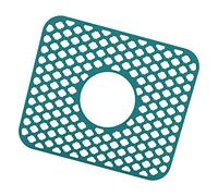 Yqqhrbm Tapis D'évier avec Grille D'égouttage, Antidérapant, Pliable et Résistant Aux éclaboussures, Vert