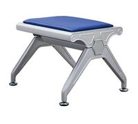 Yqyc Sièges Visiteurs Résistants pour Bureaux, Siège Individuel avec Coussin, Charge Maximale 150 Kg, Structure Carrée en Métal, 49x50x41cm(Blue)