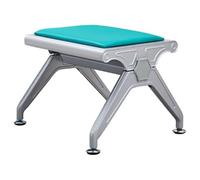 Yqyc Sièges Visiteurs Résistants pour Bureaux, Siège Individuel avec Coussin, Charge Maximale 150 Kg, Structure Carrée en Métal, 49x50x41cm(Green)