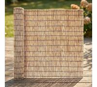 YQYHNB Canisse Brise Vue Roseau Naturel, Palissade Jardin Extérieur Bois, Brise Vue Canisse Balcon, Cache Balcon, Pare Vue Balcon, Paillasse Pergola, Brise Vue Hauteur(Nature,1.22 m H x 1.83 m L)
