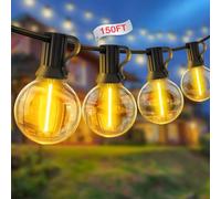 YRATERVSR Guirlande Lumineuse Guinguette Exterieur 45M Guirlandes Lumineuses Exterieure Led 62+2 G40 Ampoule Jardin Terrasse Lampe IP44 Imperméable Extérieur lumineuses Connectable