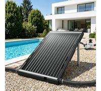 YRHome Chauffage solaire de piscine, 15 l, panneau solaire avec trépied et tuyau, chauffage de piscine, panneau solaire, système solaire pour piscines, eau chaude, douche de jardin, chauffage de
