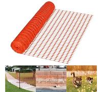 YRHome Filet de Sécurité en Maille Plastique, Clôture de Chantier, Filet d'avertissement pour Chien , Filet de Protection pour Jardin, Clôtures Résistant aux Intempérie pour Élevage Volaille - 50 m