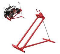 YRHome Lève-tracteur à gazon, rouge, 400 kg, dispositif de levage, pont élévateur, tondeuse autoportée, angle d'inclinaison réglable à 45°, aide au nettoyage, tondeuse à gazon, élévateur pour tondeuse