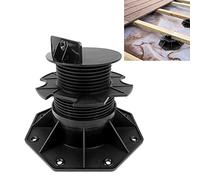 YRHome Lot de 100 plots réglables en hauteur - 60 à 140 mm - Pieds réglables - Pour lames de terrasse, sous-structure, bois WPC, bois, plastique, BPC (60-140 mm)