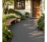 YRHome Lot de 22 dalles à clipser - Aspect bois - Motif à carreaux | Facile à poser grâce au système de clic, résistant aux intempéries, décoration en bois, idéal pour la terrasse