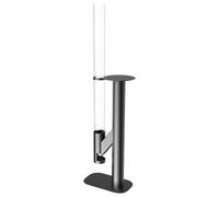 YRHome : poêle-fusée d'extérieur pratique en acier au carbone noir, poêle à bois compact avec tube en verre de 100 mm pour le jardin, le balcon et le camping