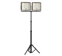 YRHome Projecteur LED rechargeable 2x200W avec trépied noir, IP66, intensité variable, recharge USB-C, télécommande pour une utilisation en intérieur et en extérieur