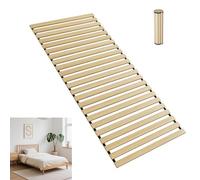 YRHome Sommier enroulable 90 x 200 cm - Sommier à lattes stable avec 23 lattes, environ 2 cm d'épaisseur, charge jusqu'à 300 kg - Flexible, peu encombrant et respirant, idéal pour lit simple et lit