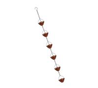 YROHGKPN Chaîne de collecte de pluie artistique avec pots de fleurs en métal, conversion facile de gouttière, expérience d'écoute relaxante, cadeau de jardin, chaîne pare-pluie en métal