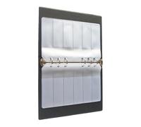 YROHGKPN Solution de rangement portable avec 20 pages interchangeables, configuration multirangée pour résistances, condensateurs, inductives, livre de rangement en PVC