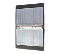 YROHGKPN Solution de rangement portable avec 20 pages interchangeables, configuration multirangée pour résistances, condensateurs, inductives, livre de rangement en PVC