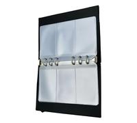 YROHGKPN Solution de rangement portable avec 20 pages interchangeables, configuration multirangée pour résistances, condensateurs, inductives, livre de rangement en PVC