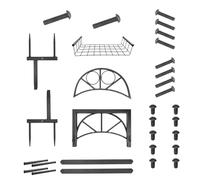 YROHGKPN Support robuste pour dévidoir de tuyau d'arrosage en fer avec revêtement antirouille et crochet à outils pour le rangement du jardin en plein air