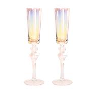 YROHGKPN Verres à champagne, verres à cocktail, flûtes de bar, verres à champagne en cristal pour boissons d'été, bières, flûtes à champagne, vin rouge, cocktails pour fêtes et célébrations