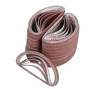 YRREATY 100 PièCes Ceinture Abrasive Tissu Ceinture Abrasive Polissage Ceinture Abrasive GrossièRe UtiliséE pour les Fichiers éLectriques