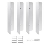 YRREATY Bande D'Étanchéité Résistante Aux Intempéries pour Porte de Garage, 4 Pièces, Barrière de Protection Seal Sweep pour Garage à Domicile.