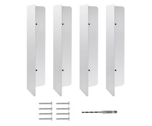 YRREATY Bande D'Étanchéité Résistante Aux Intempéries pour Porte de Garage, 4 Pièces, Barrière de Protection Seal Sweep pour Garage à Domicile.