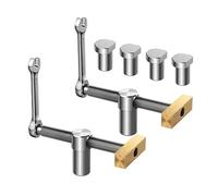 YRREATY ChienDeBanc MontageFacile Polyvalent Argent | Conçu pour un sur établi, mâchoire en laiton et vis centrale assurent un maintien sans marquer le bois.