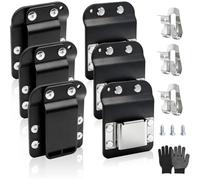 YRREATY Clip Construction métallique robuste Accès Acier | Ensemble comprend 3 porte-outils ceinture, 3 clips et 1 paire de , crochet métallique .