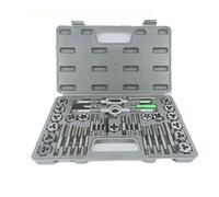 YRREATY Ensemble de Tarauds et Filières 40 en 1 M3- Kit D'Outils de Filetage de Vis à Filetage Mâle en Acier Allié Outils Mécaniques Professionnels Femelles