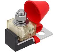 YRREATY Fusible HauteIntensité Protection Rouge | Conçu pour espaces restreints, applications et auto, capuchon isolant et goujon M8 inclus.
