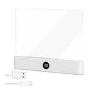 YRTUOP Lampe De Livre Plate, Panneau De Lampe De Lecture À LED, Veilleuse De Protection Des Yeux Portable, Liseuse De Lecture Rechargeable Avec Minuterie 3 Couleurs, Pour Maison Dortoir Bureau École