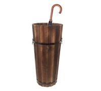 YRTUOP Porte Parapluies En Bois, Support Pour Parapluies Grand Support De Rangement Pour Parapluie Seau De Rangement Pour Maison, Bureau, Couloir, Entrée, 38x17cm