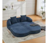 Yrxin Canapé modulaire sans os 2 en 1 avec coussin, canapé nuage avec fonction de sommeil, canapé-lit double pliable, canapé-lit polyvalent pour salon, chambre à coucher, chambre d'amis, chenille