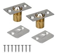 YSDMY 2 Pièces Loqueteau à Bille, Roller Ball Meubles Loquet de Porte, Acier Inoxydable Fermoir Loquet Bille pour Porte avec Vis, Loquet à Bille de Porte pour Armoires, Bureaux, Cuisine