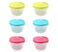 YSDYY Lot de 6 contenants hermétiques avec couvercles, pour cuisine, étanches, réutilisables, empilables, passent au micro-ondes, au congélateur et au lave-vaisselle (160 ml)