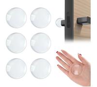 YSFMODE-Tozkzo 6Pcs Butee De Porte Adhesive,Transparentes Arret De Porte Murale Pour Protection Poignee Porte Butoir En Silicone P