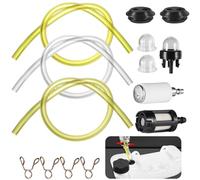 Ysimple 14 Kit Durite Essence Debroussailleuse,Tuyaux de Carburant Universels avec Filtres à Carburant et Ampoules à carburant Primaire Etc.pour Debroussailleuse Tondeuse Souffleur Tronçonneuse
